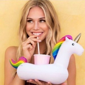 Inflatable cup holder: Unicorn